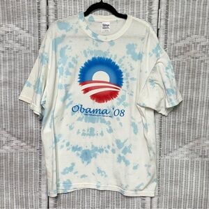 2008 Tie Dye Obama Campaign T-Shirt Gildan XL